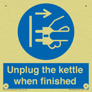 Unplug the kettle when finished